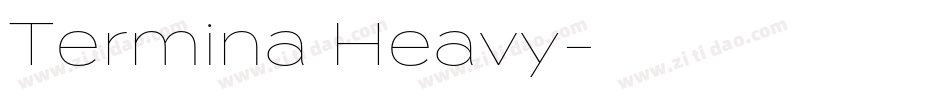Termina Heavy字体转换